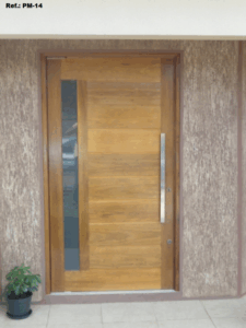 Porta madeira externa