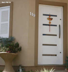 Porta madeira externa