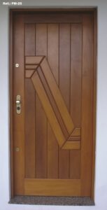 Porta madeira externa